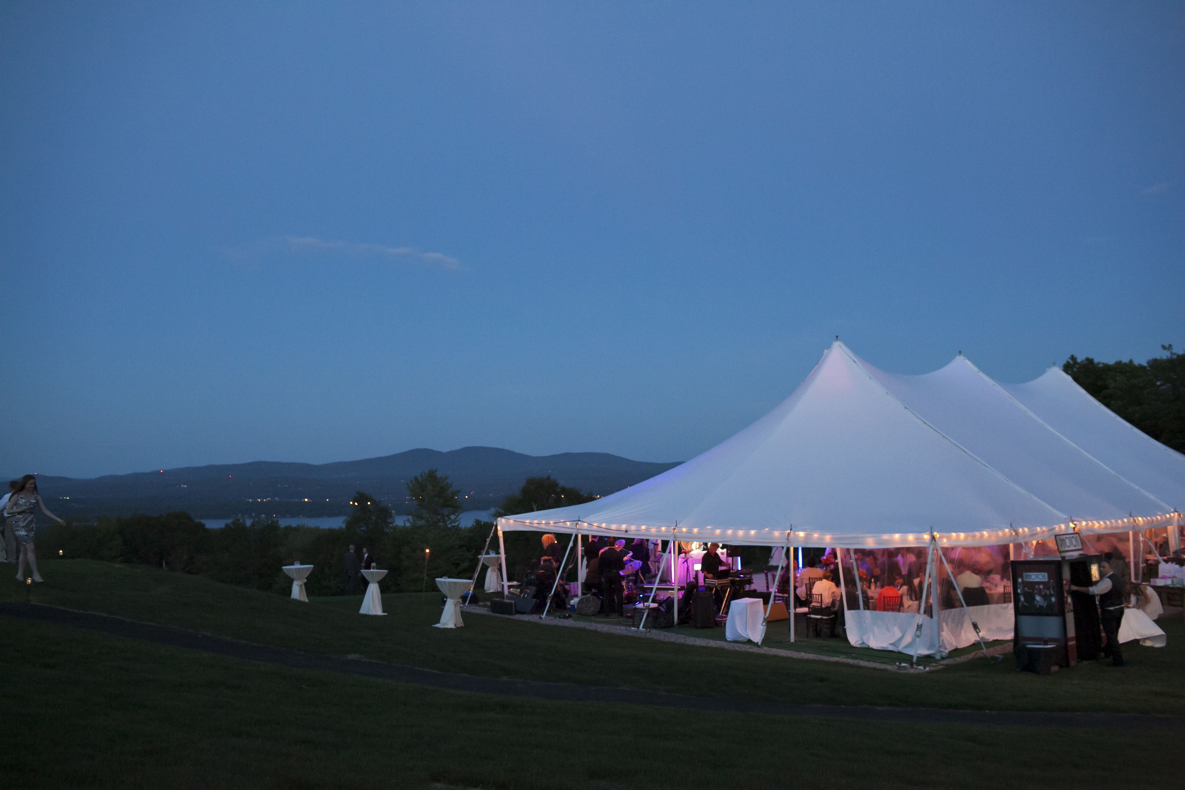 outdoor wedding area