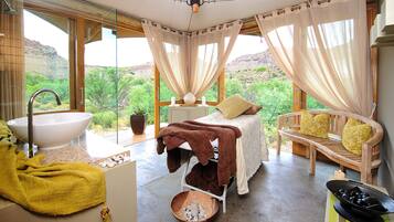 Deep-tissue massages, facials, 2 treatment rooms