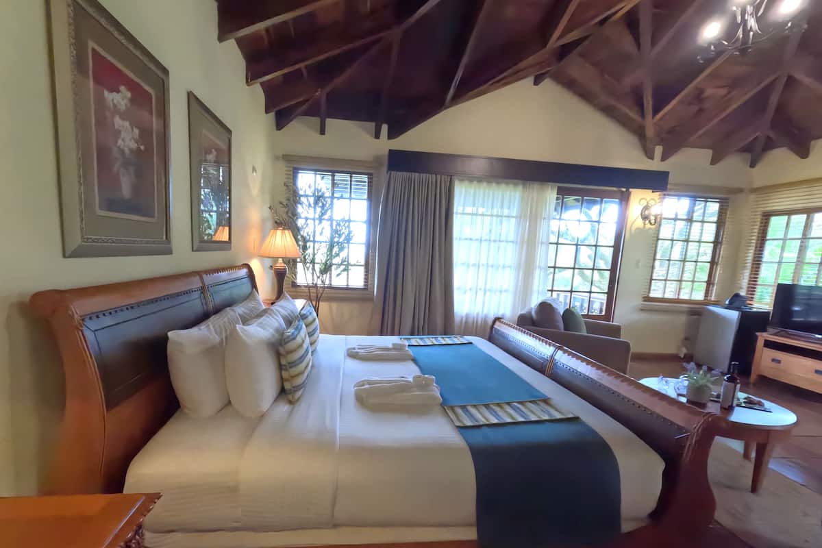 Bungalow Supérieur, 1 très grand lit, vue jardin, côté montagne | Minibar, coffres-forts dans les chambres, ameublement personnalisé