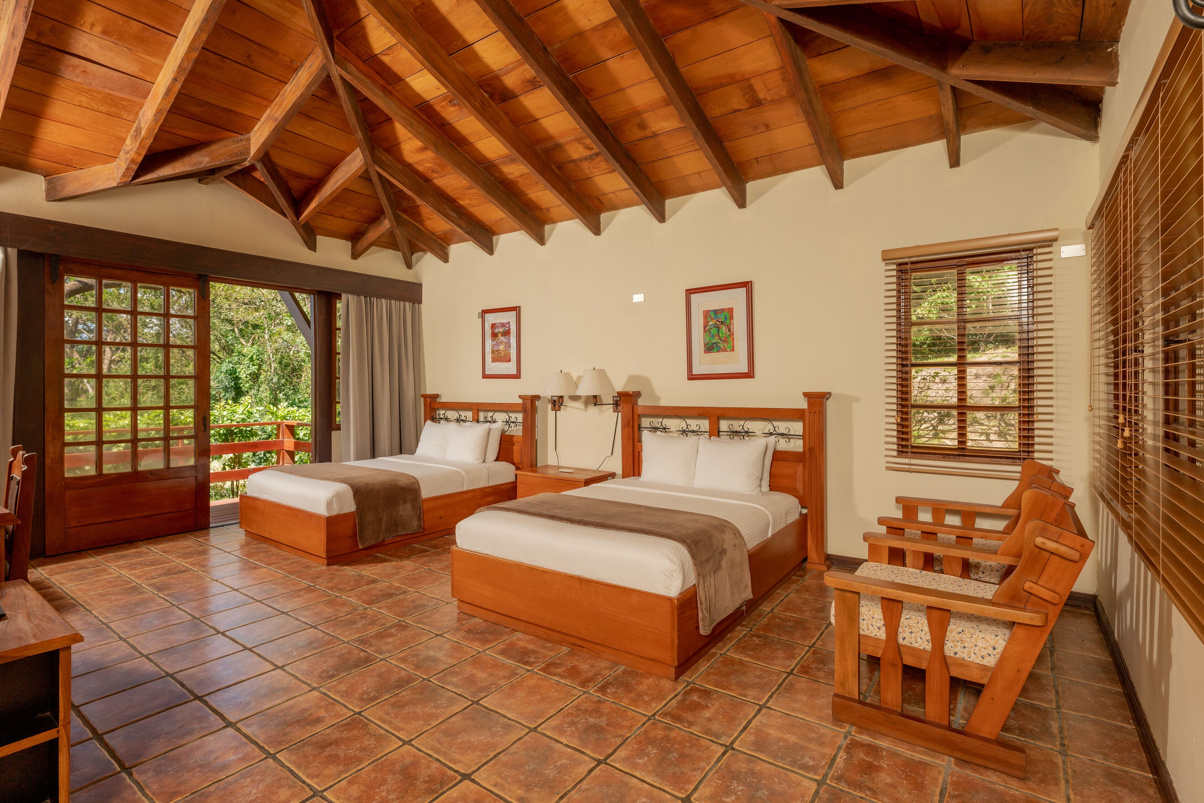 villa, 2 double beds, terrace, garden view | minibar, in-room safe, individually furnished, free cots/infant beds