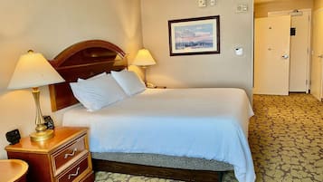 Hypo-allergenic bedding, desk, blackout curtains, iron/ironing board