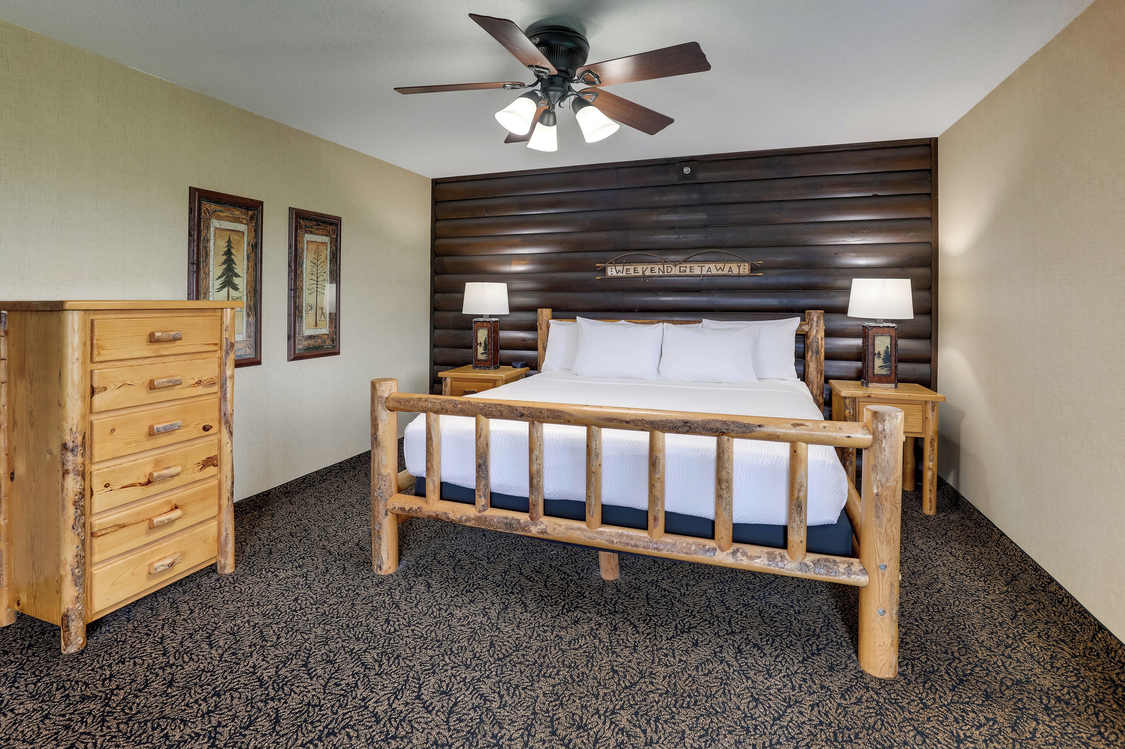 superior suite, 1 king bed with sofa bed, hot tub | desk, laptop workspace, iron/ironing board, free cots/infant beds