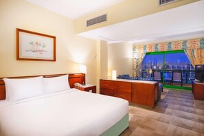 Ropa de cama de alta calidad y minibar 