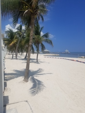 On the beach, white sand, sun loungers, beach towels - Grand Colony Island Villas (San Pedro)