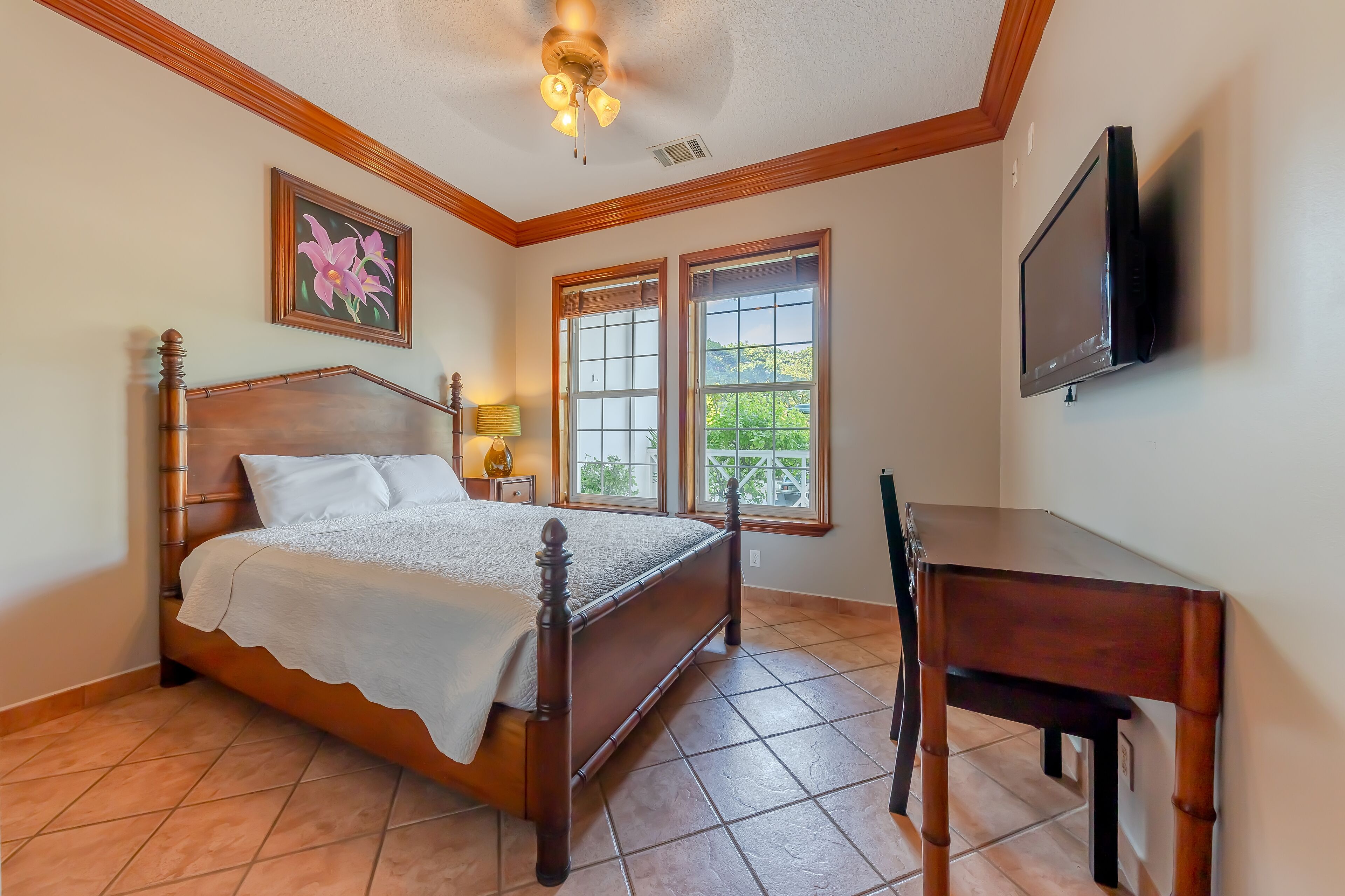 Villa, 3 slaapkamers, uitzicht op zwembad | Lakens van Egyptisch katoen, luxe beddengoed, pillowtop-bedden