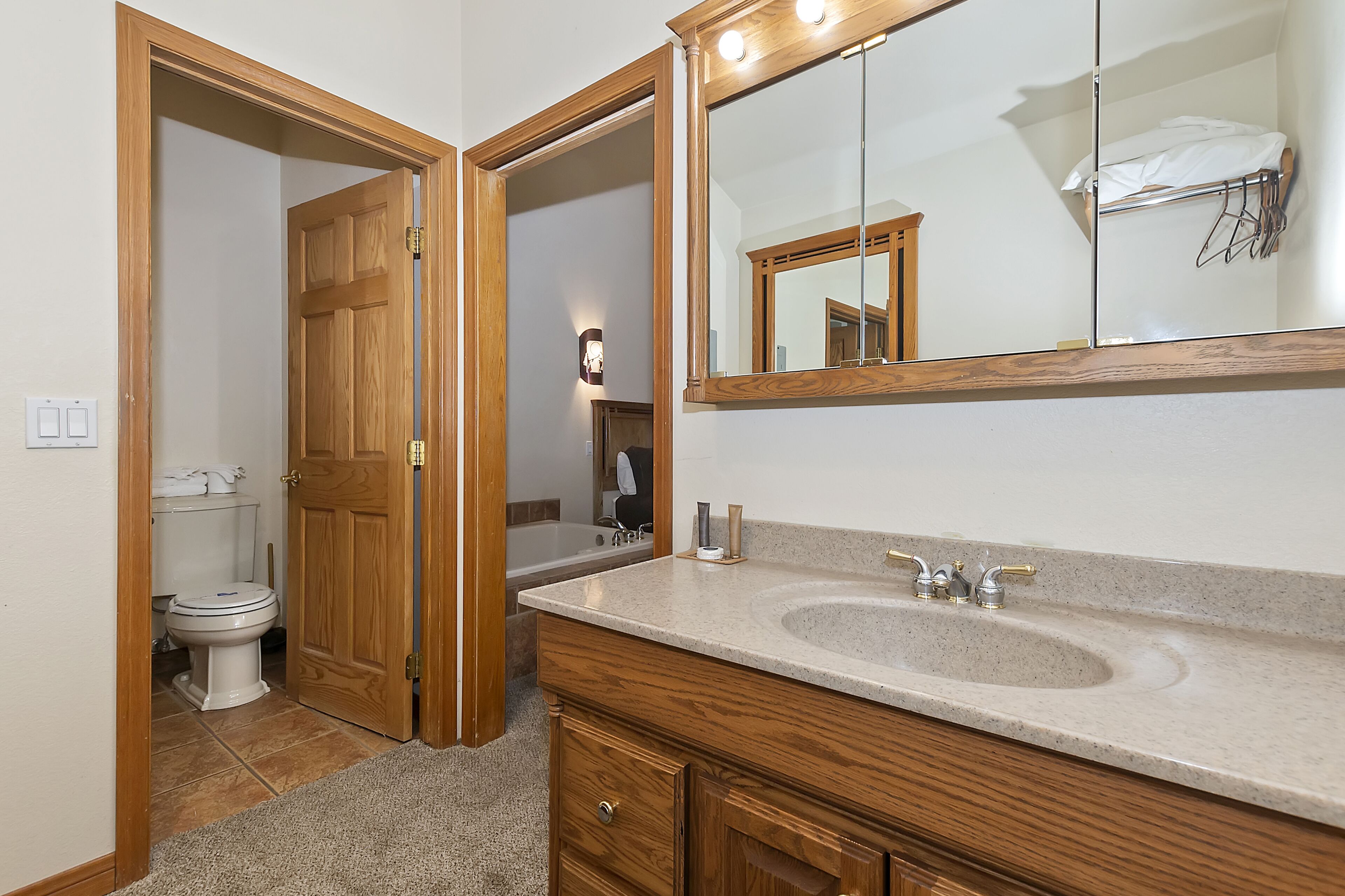 premium room, 1 king bed (spa room) | bathroom | free toiletries, hair dryer, towels