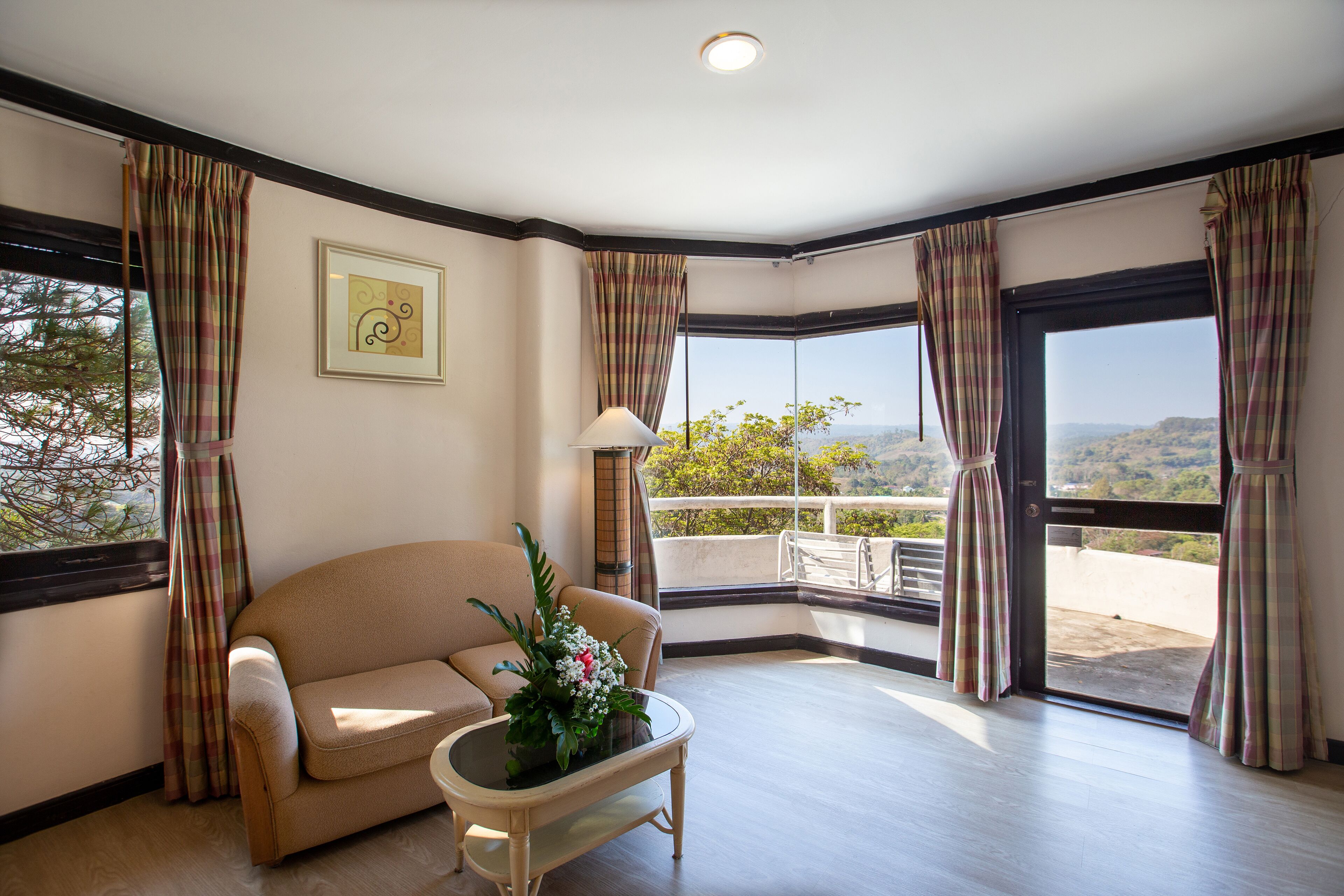 Panorama Executive Upper View | Premium bedding, minibar, desk, blackout drapes