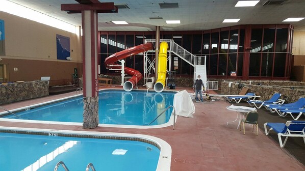 Indoor pool, outdoor pool