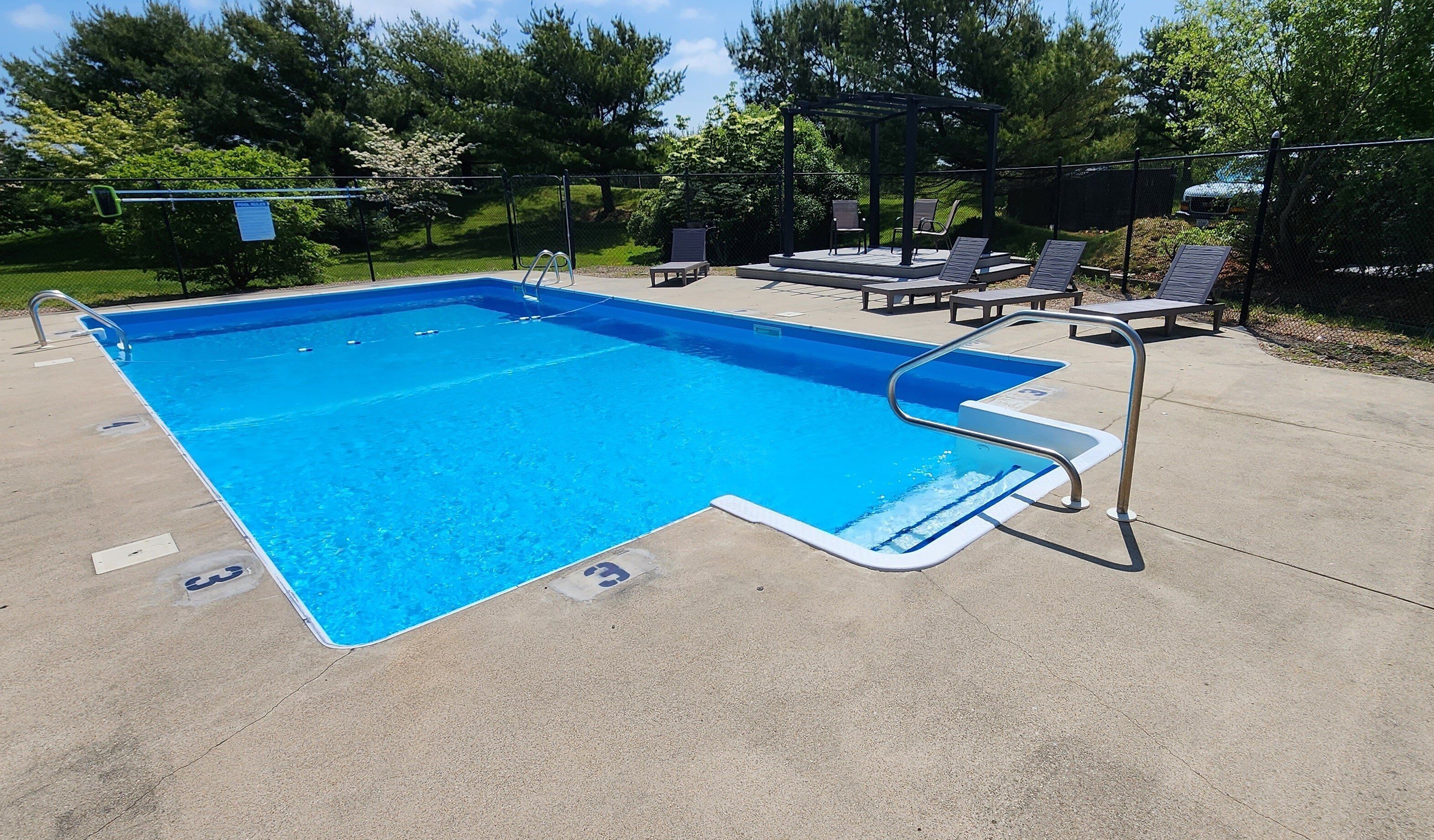 Seasonal outdoor pool