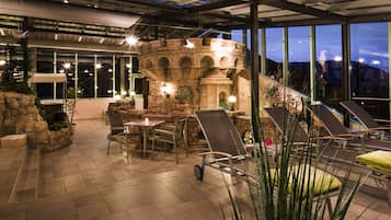 Sauna, body treatments, hot stone massages, body wraps, body scrubs