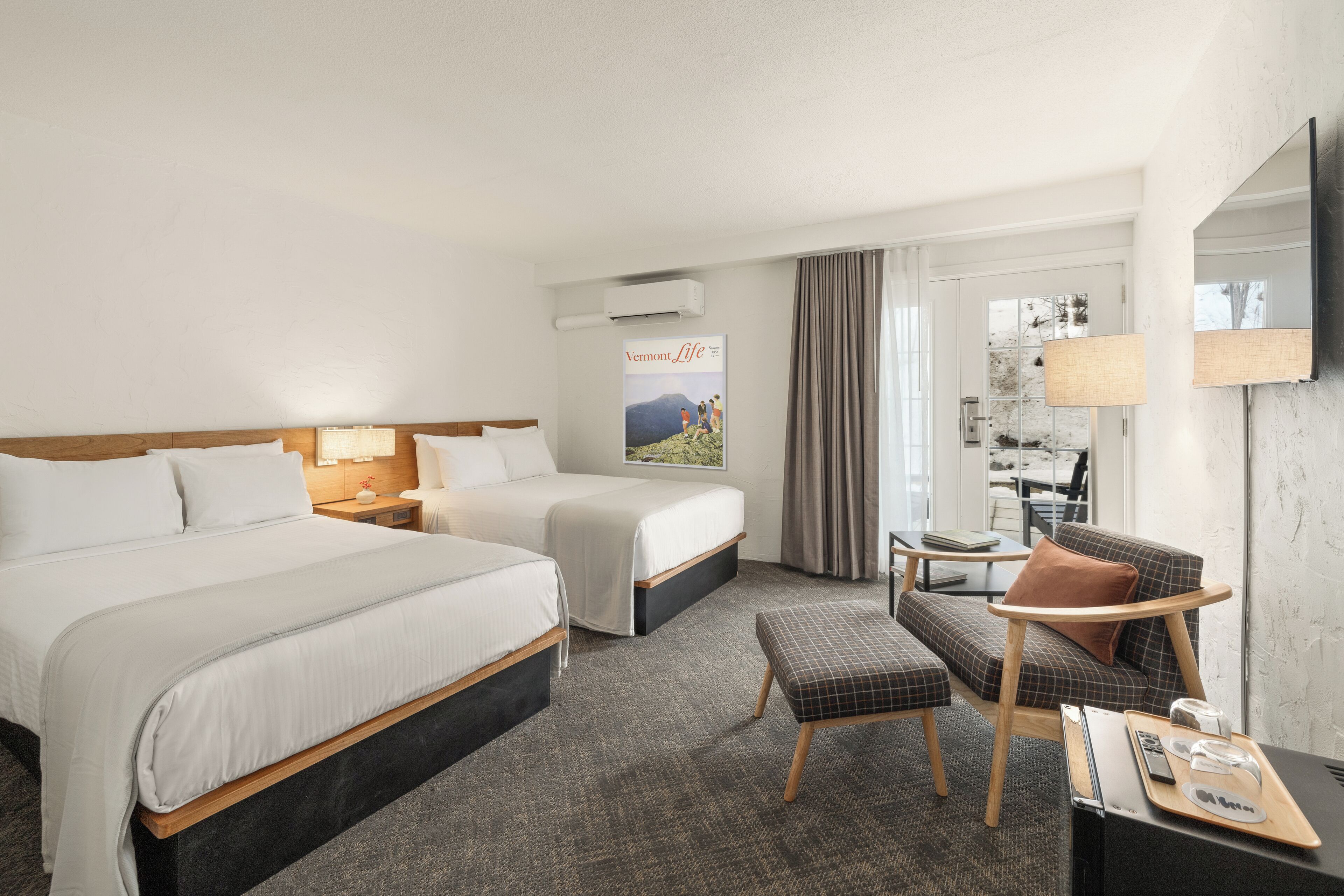 Premium Room, 2 Double Beds | Desk, blackout drapes, soundproofing, free WiFi