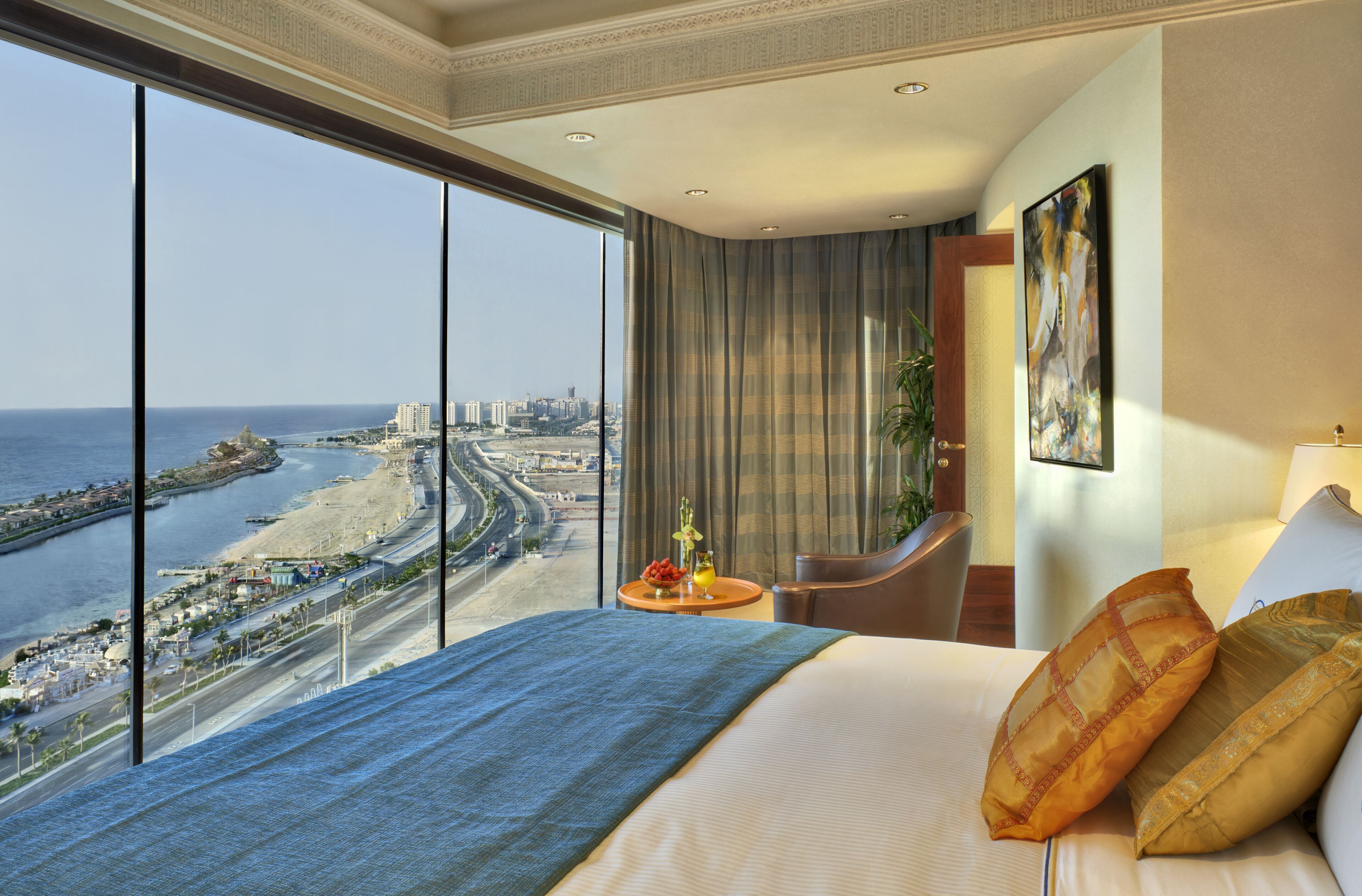 Hypo-allergenic bedding, pillow-top beds, minibar, in-room safe