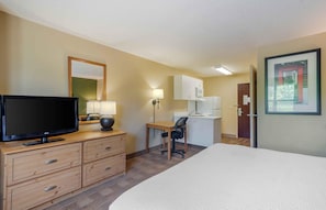 Desk, iron/ironing board, free WiFi, bed sheets