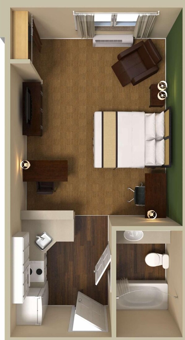 Desk, iron/ironing board, free WiFi, bed sheets