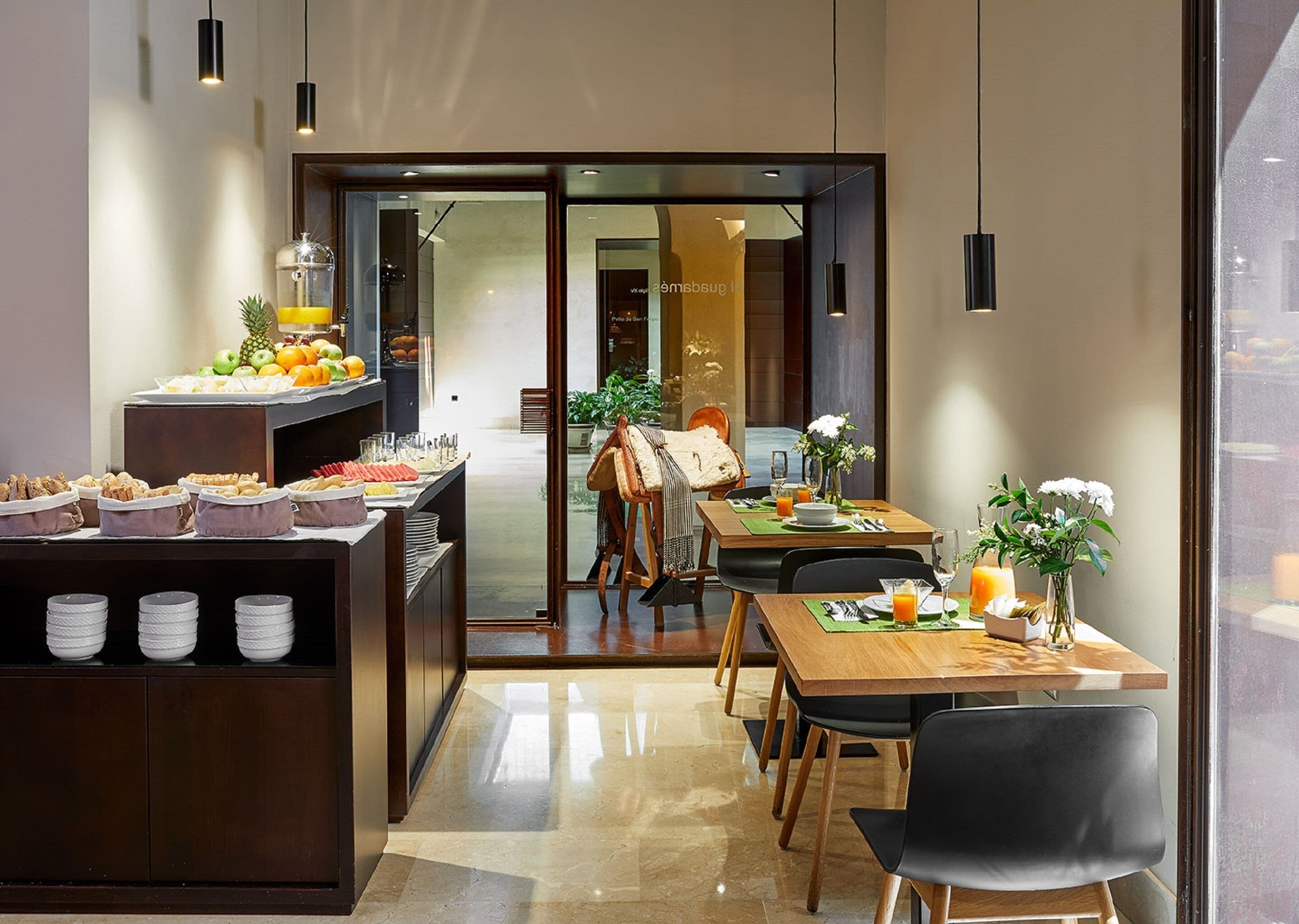 daily buffet breakfast (eur 22 per person)