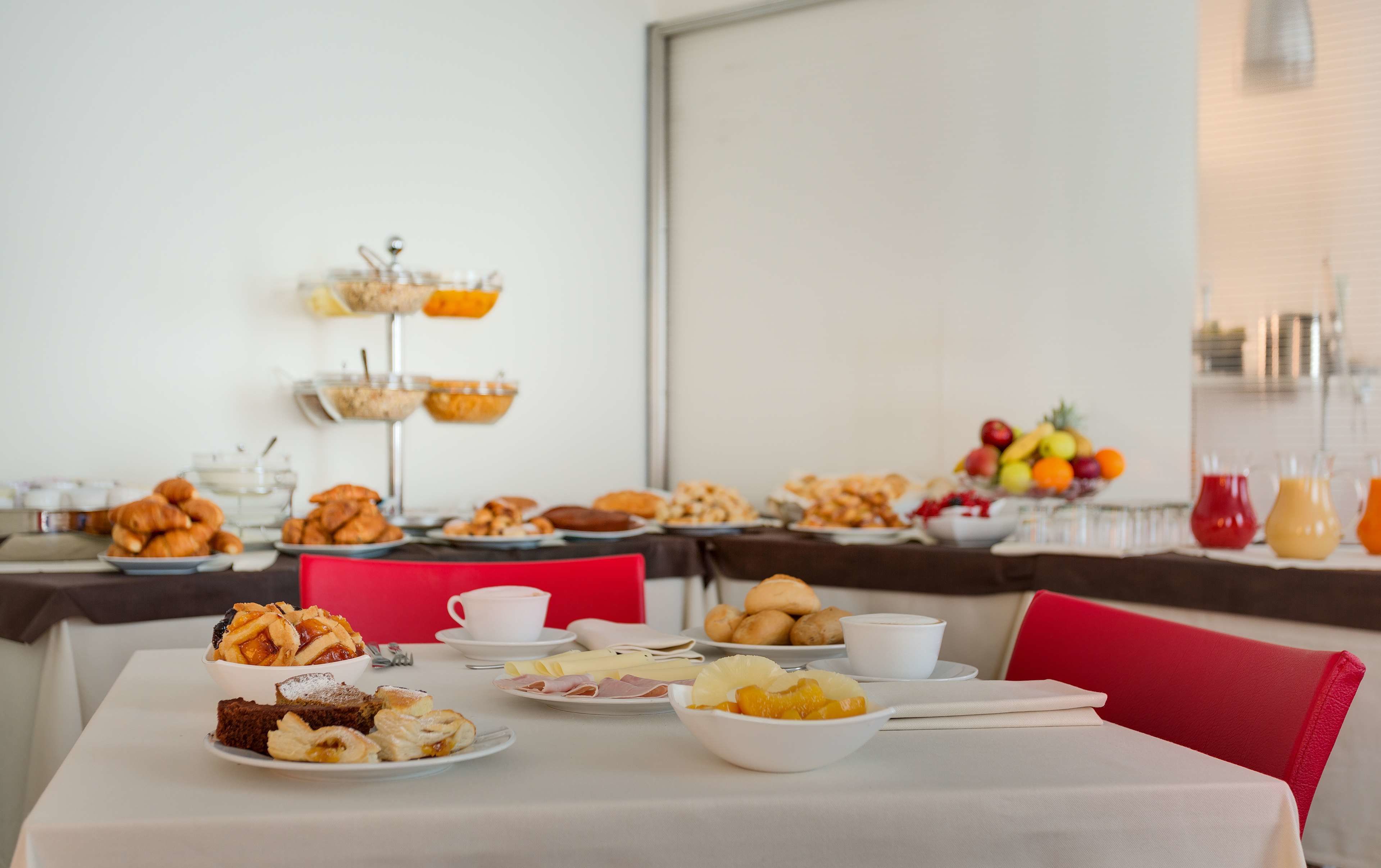 daily buffet breakfast (eur 8 per person)
