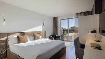 Minibar, in-room safe, desk, blackout curtains