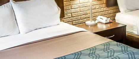 Free WiFi, bed sheets