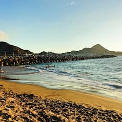 Private beach, sun-loungers, beach umbrellas