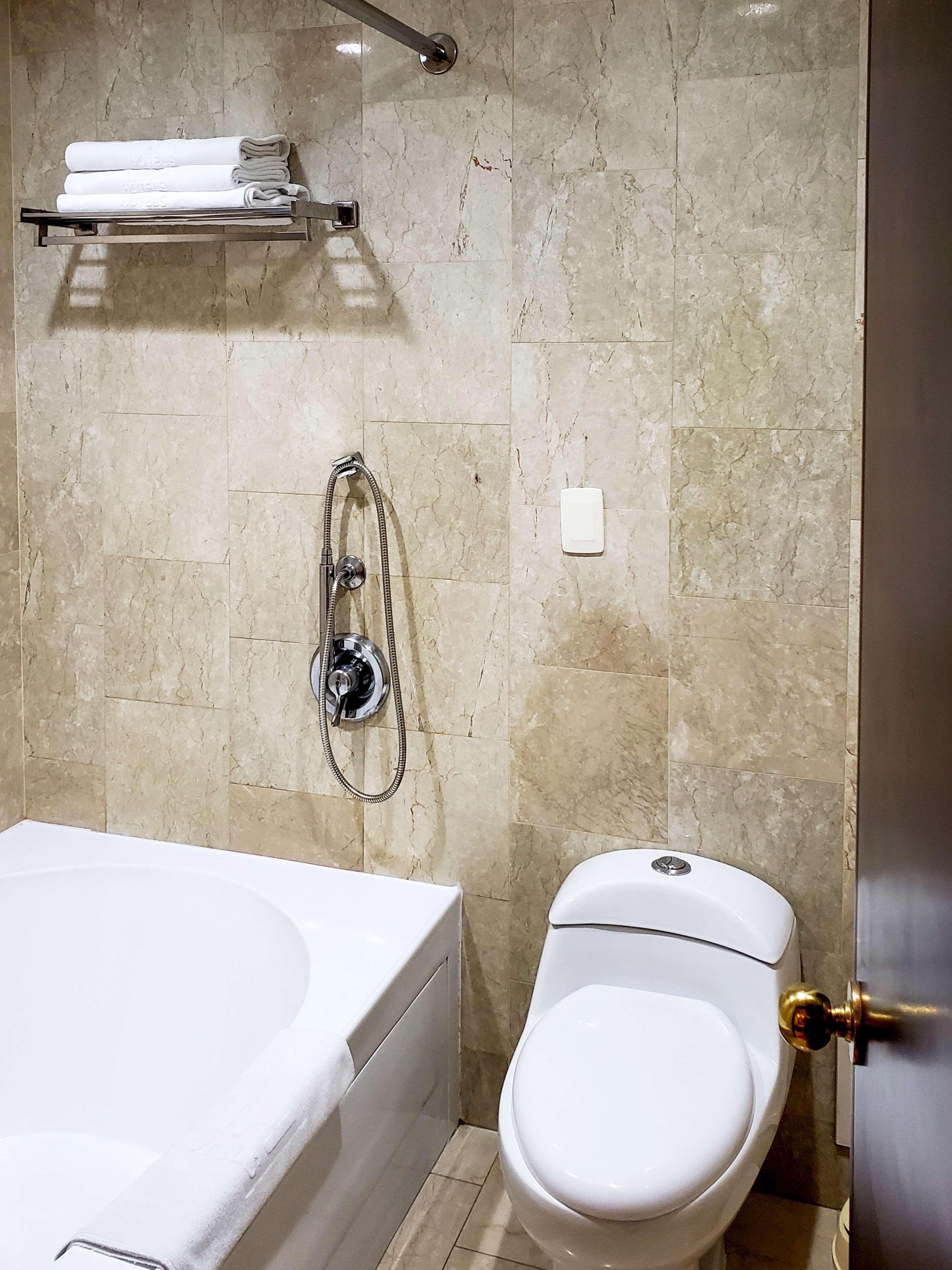 shower, rainfall showerhead, eco-friendly toiletries, hair dryer