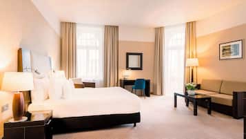 Ropa de cama hipoalergénica y minibar