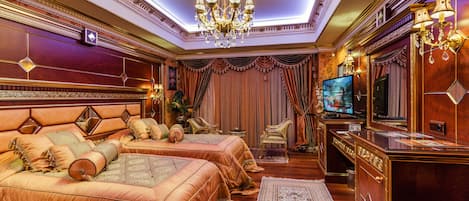 Royal Suite, 2 Bedrooms | In-room safe, desk, blackout drapes, free WiFi