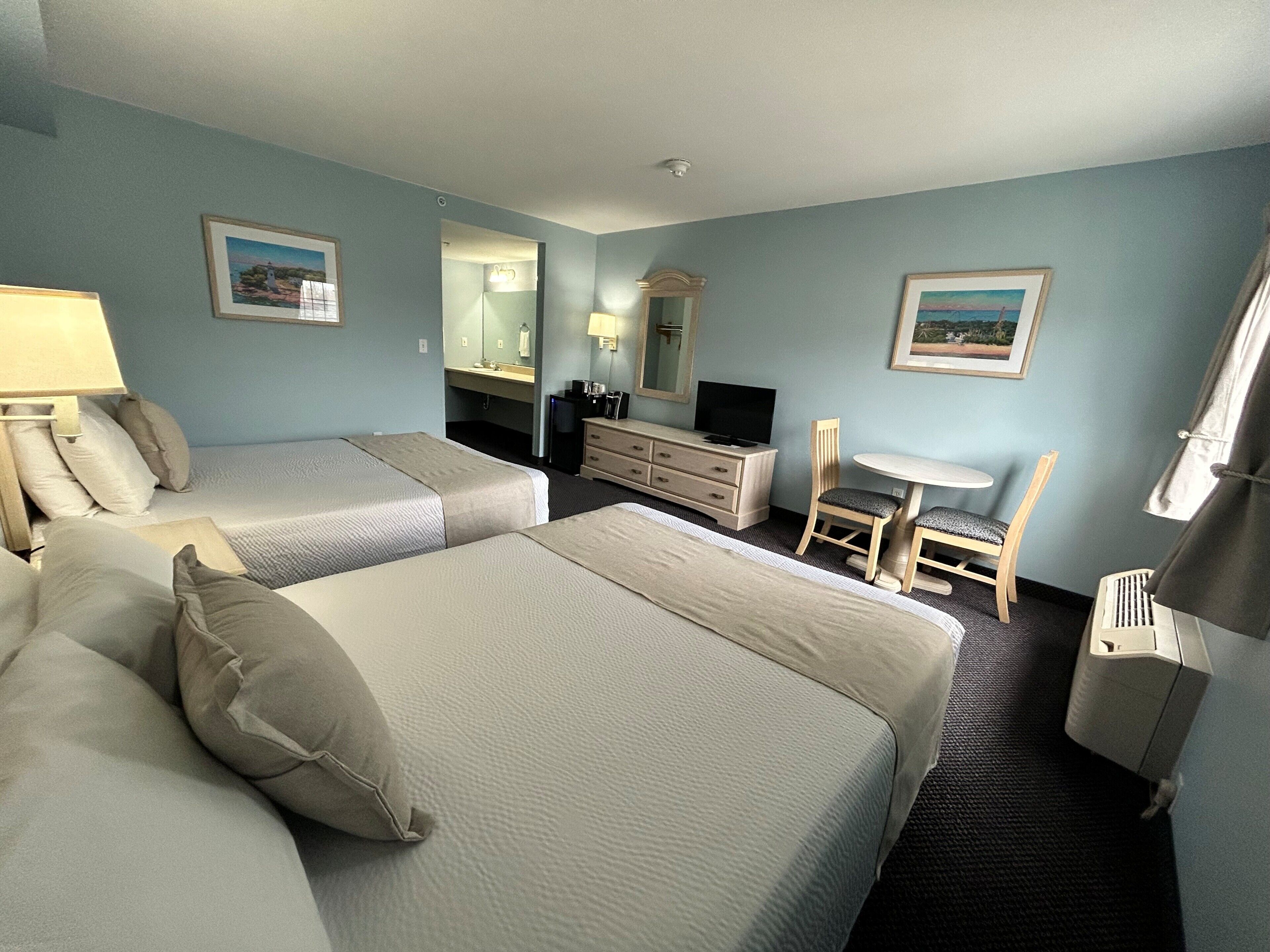 Standard dubbelrum - 1 sovrum - innergård | Strykjärn/strykbräda, extrasängar, wi-fi och sängkläder