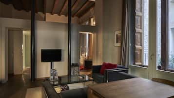 Suite júnior | 1 dormitori, roba de llit d'alta qualitat i minibar