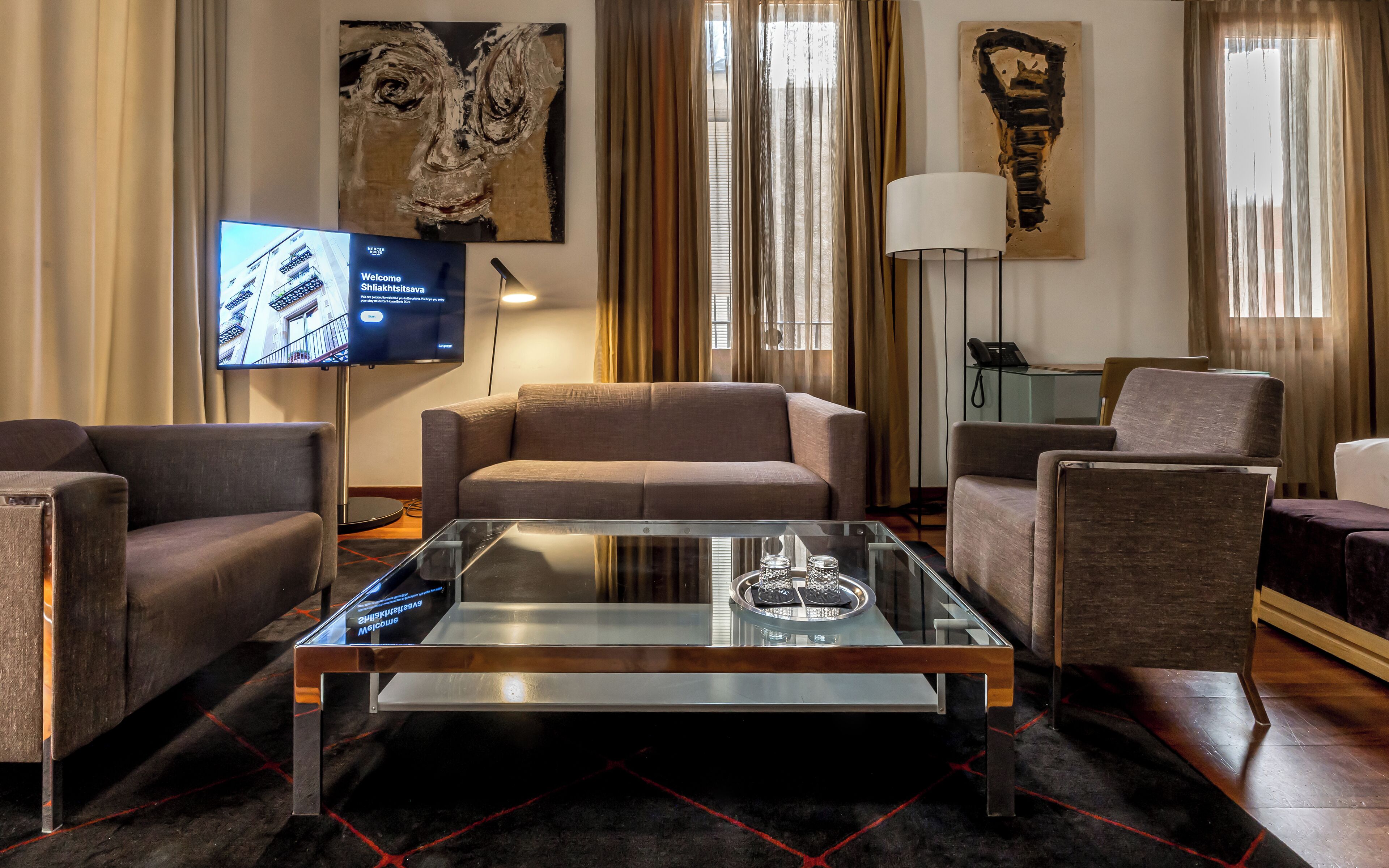 suite | living area | 50-inch smart tv with digital channels, netflix, streaming services