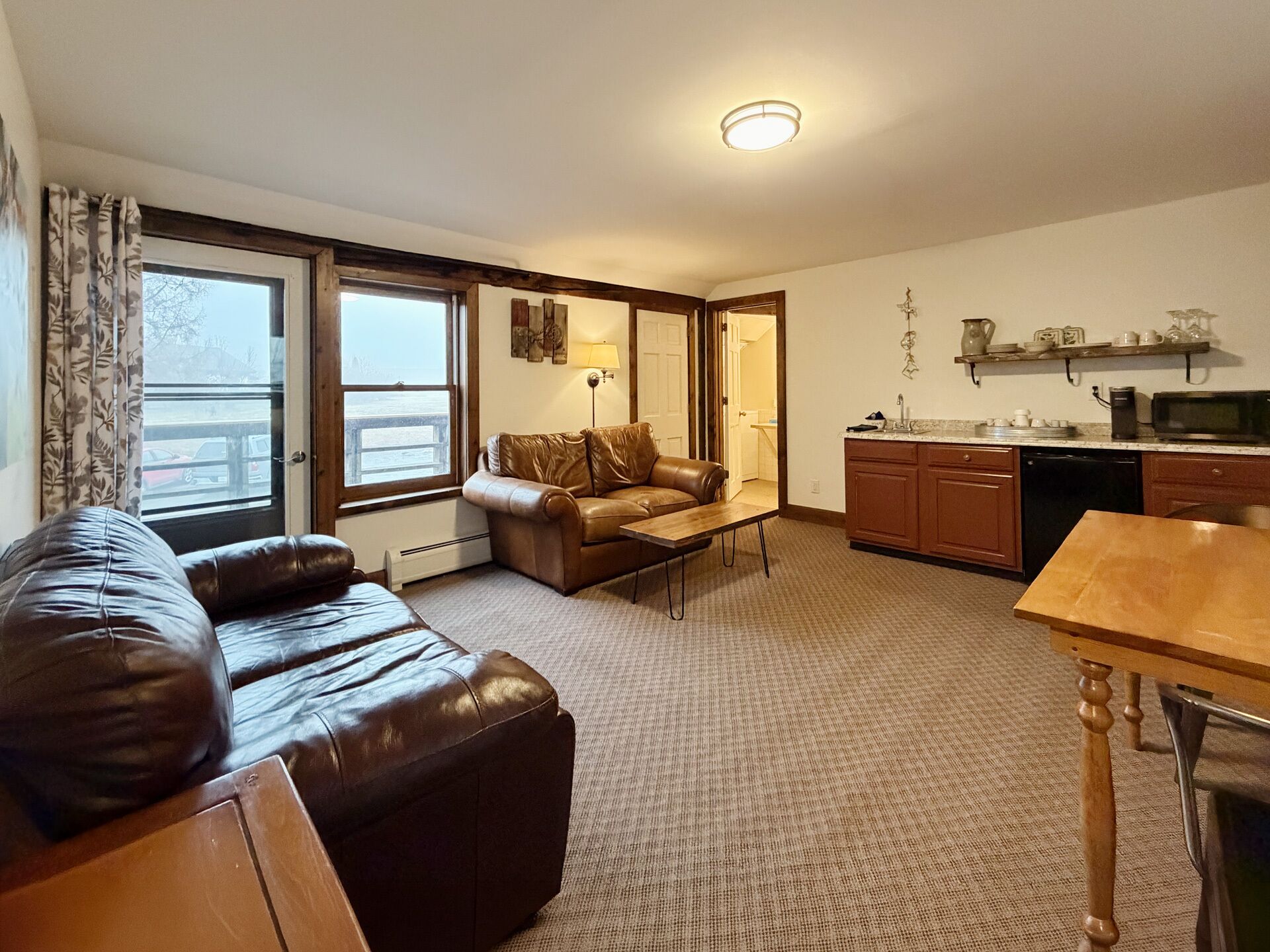 Crash Pad w/balcony | Premium bedding, down comforters, individually decorated