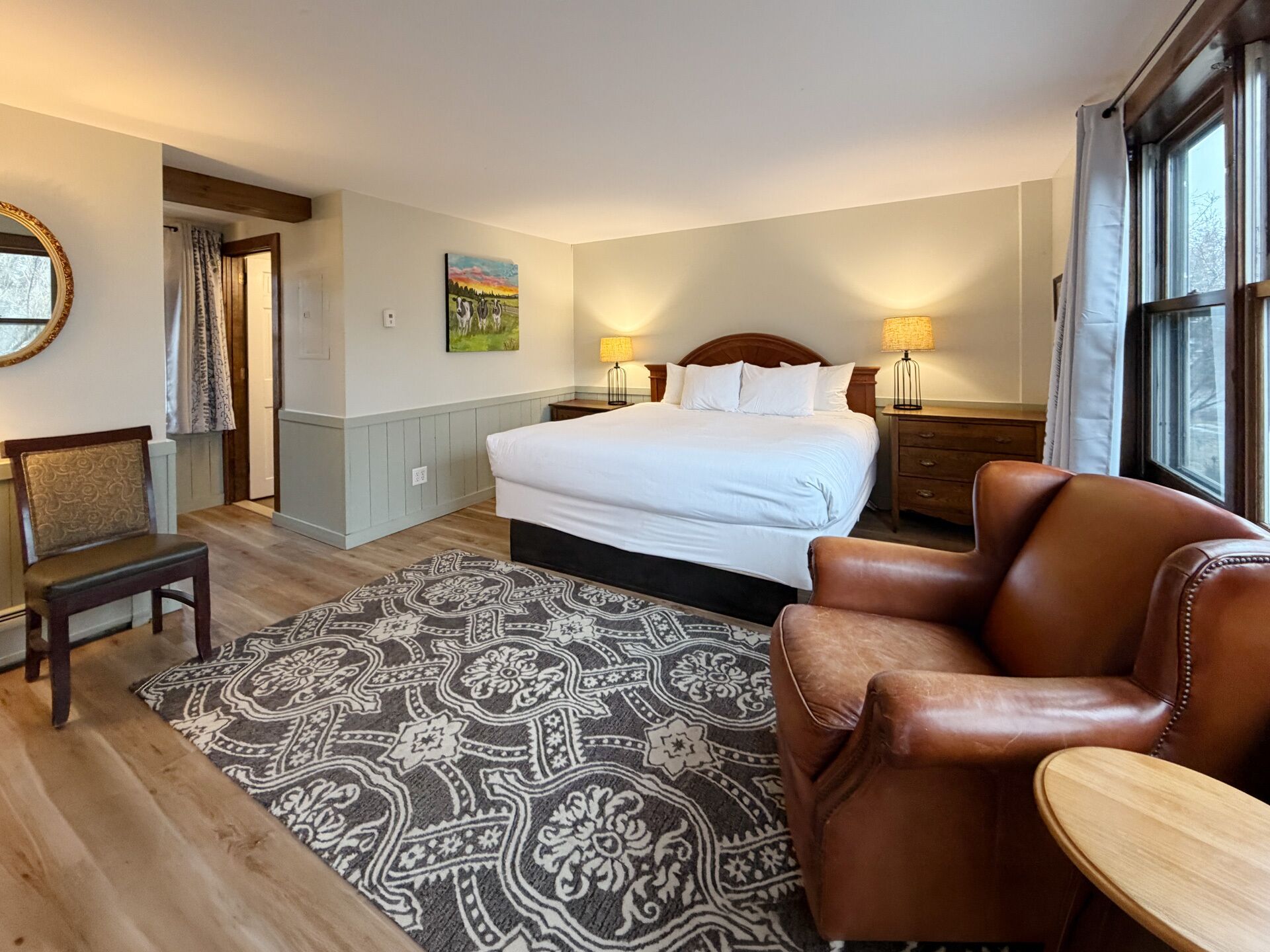 Chambre Classique, 1 très grand lit, vue montagne, côté montagne | Literie de qualité supérieure, couette en duvet d'oie