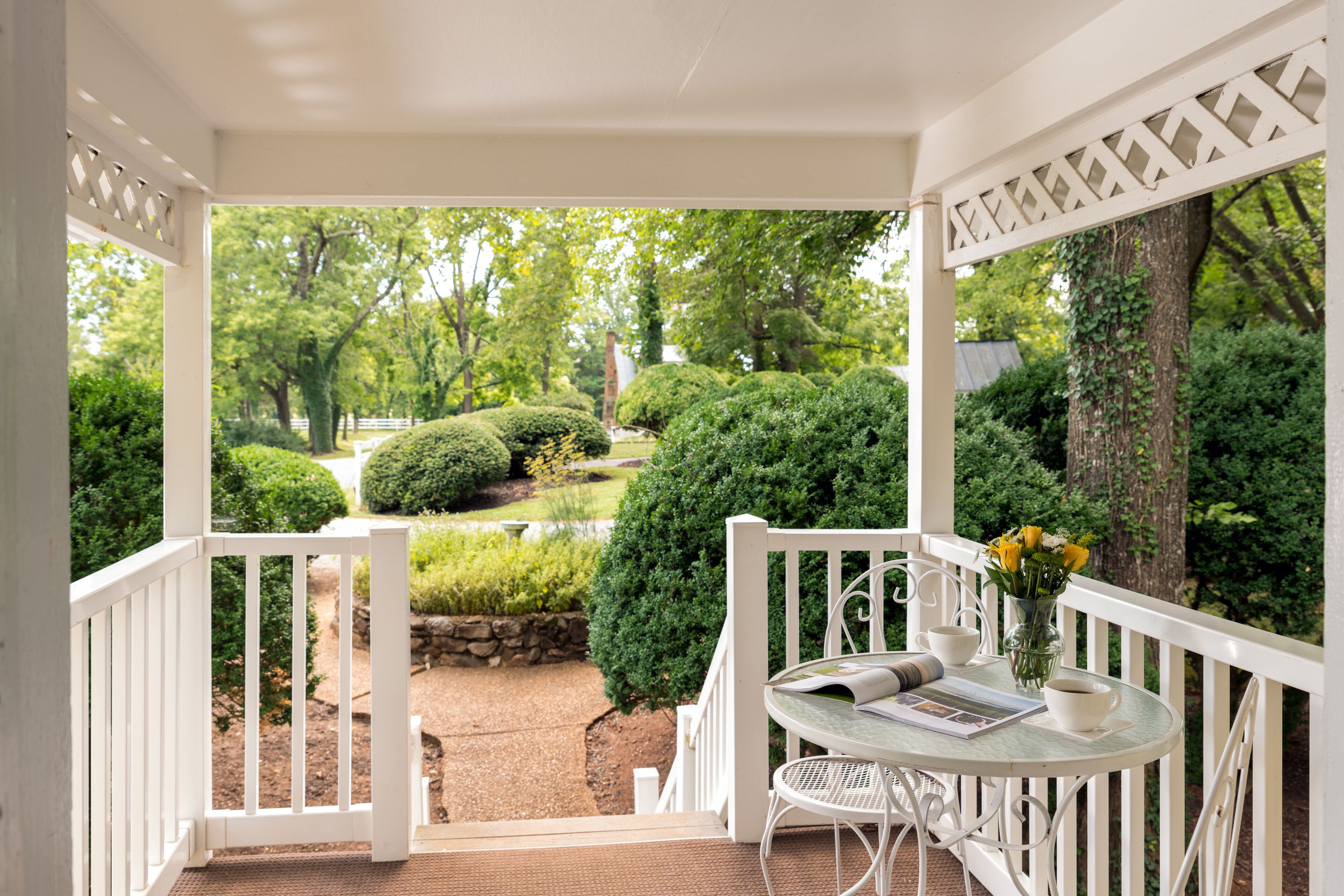 Deluxe Single Room, 1 King Bed, Fireplace | Terrace/patio