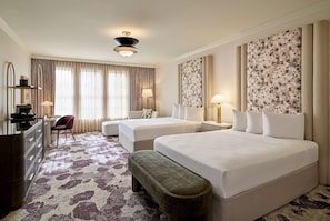 Luxury Room, 2 Queen Beds | 1 bedroom, premium bedding, down comforters, in-room safe