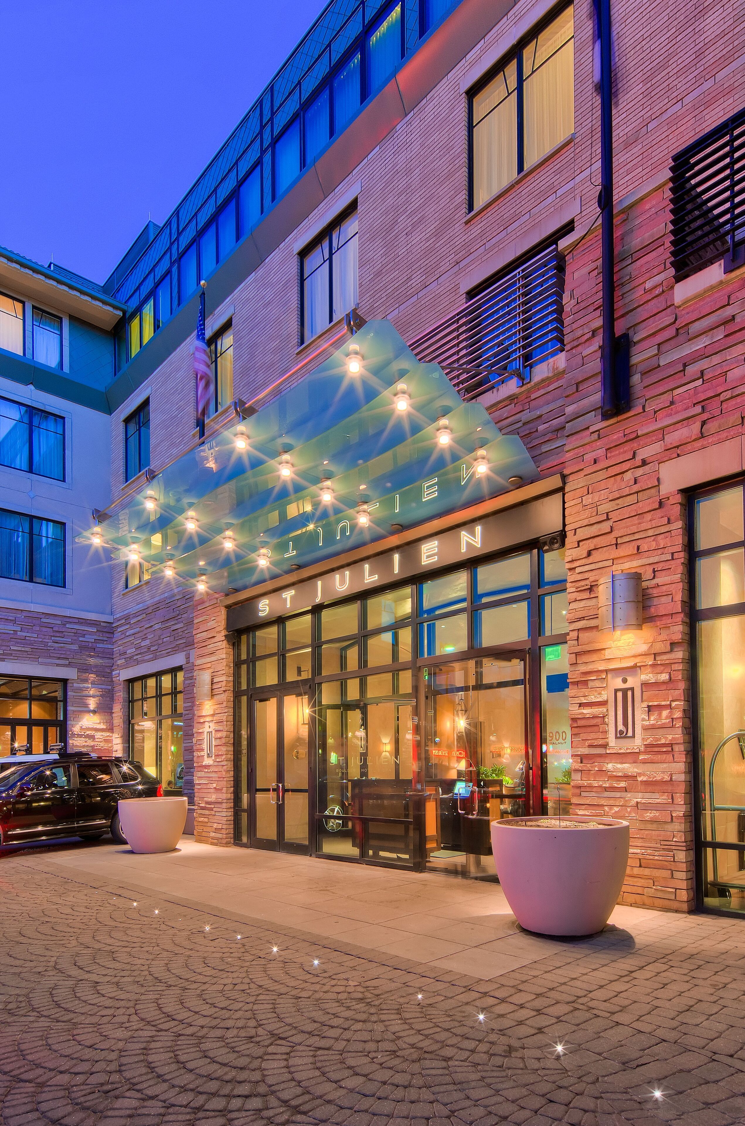 Front of property - evening/night