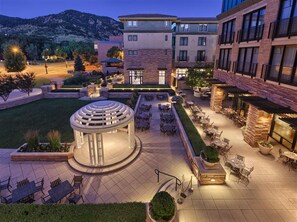 Indoor pool, outdoor pool, sun loungers