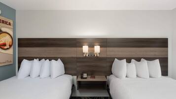 Room, 2 Queen Beds, Non Smoking | Premium bedding, down duvets, pillow-top beds, laptop workspace