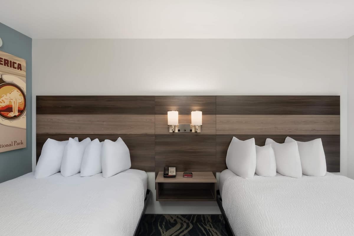 Room, 2 Double Beds, Non Smoking | Premium bedding, down comforters, pillowtop beds, laptop workspace
