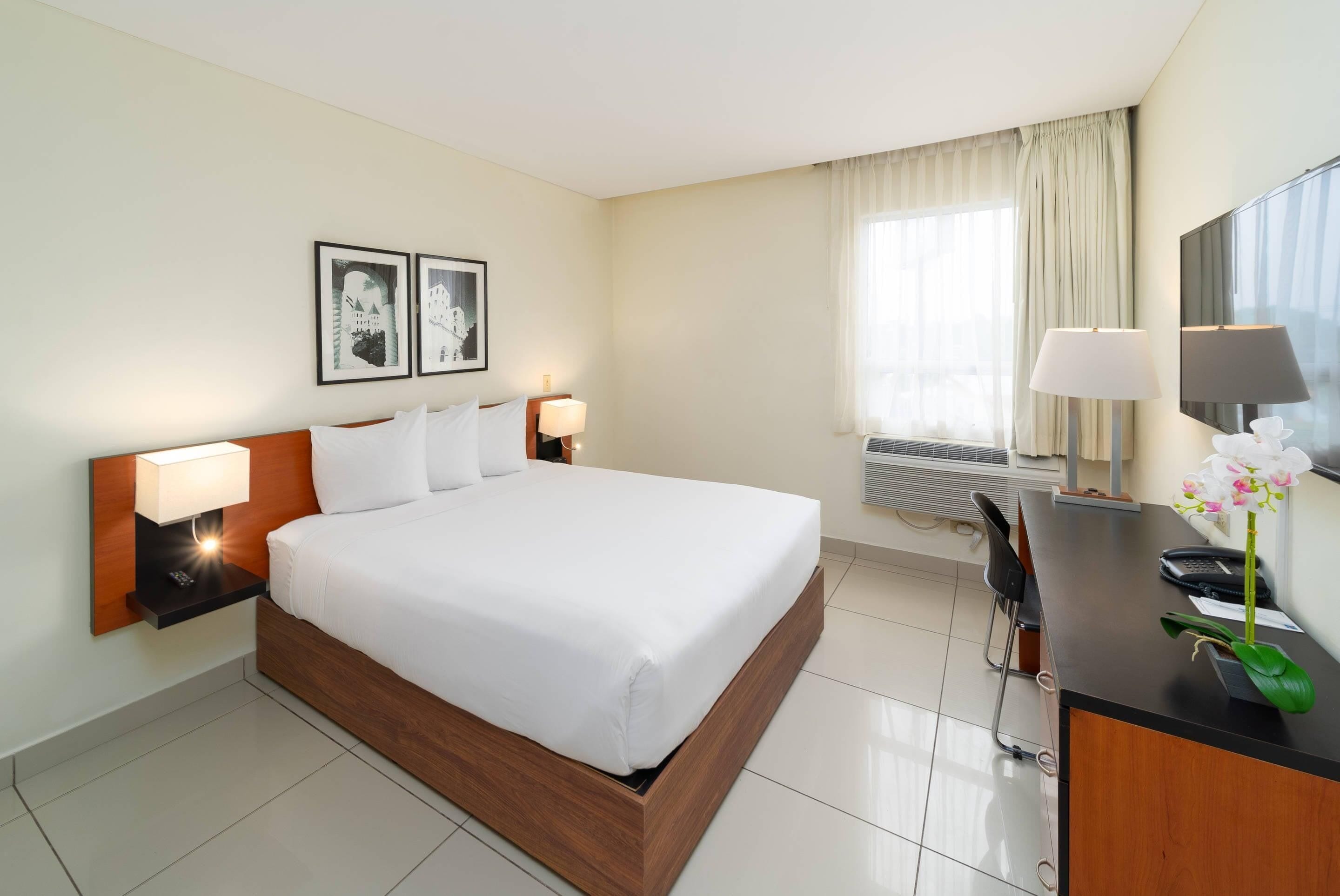 Standard Room, 2 Twin Beds, Non Smoking | Desk, laptop workspace, blackout drapes, iron/ironing board