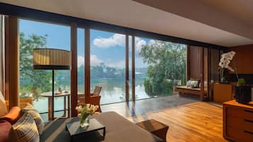 特色雙人房, 河景 (Kasara) | 1 間臥室、高級寢具、迷你吧、客房內保險箱