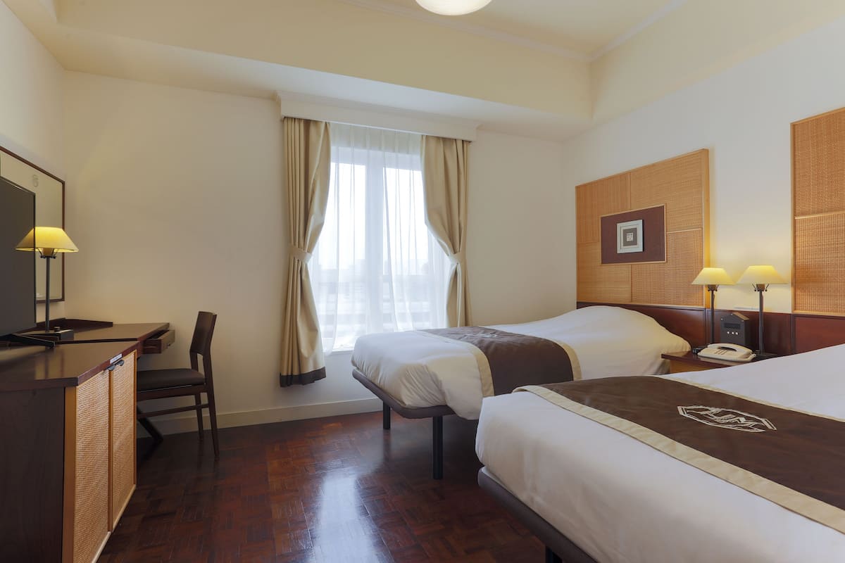 Desk, blackout curtains, iron/ironing board, free WiFi