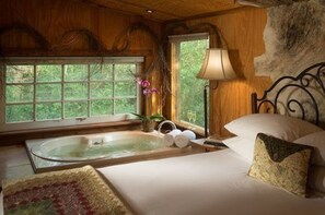 Cabin, Private Bathroom (Enchanted Cabin) | Jetted tub - BlissWood B&B Ranch (Cat Spring)