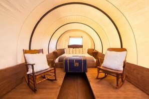 Cabin, Private Bathroom (Conestoga Covered Wagon) | Individually decorated, individually furnished - BlissWood B&B Ranch (Cat Spring)