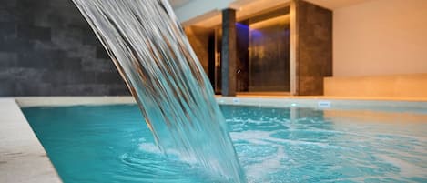 Sauna, hot tub, body treatments, facials