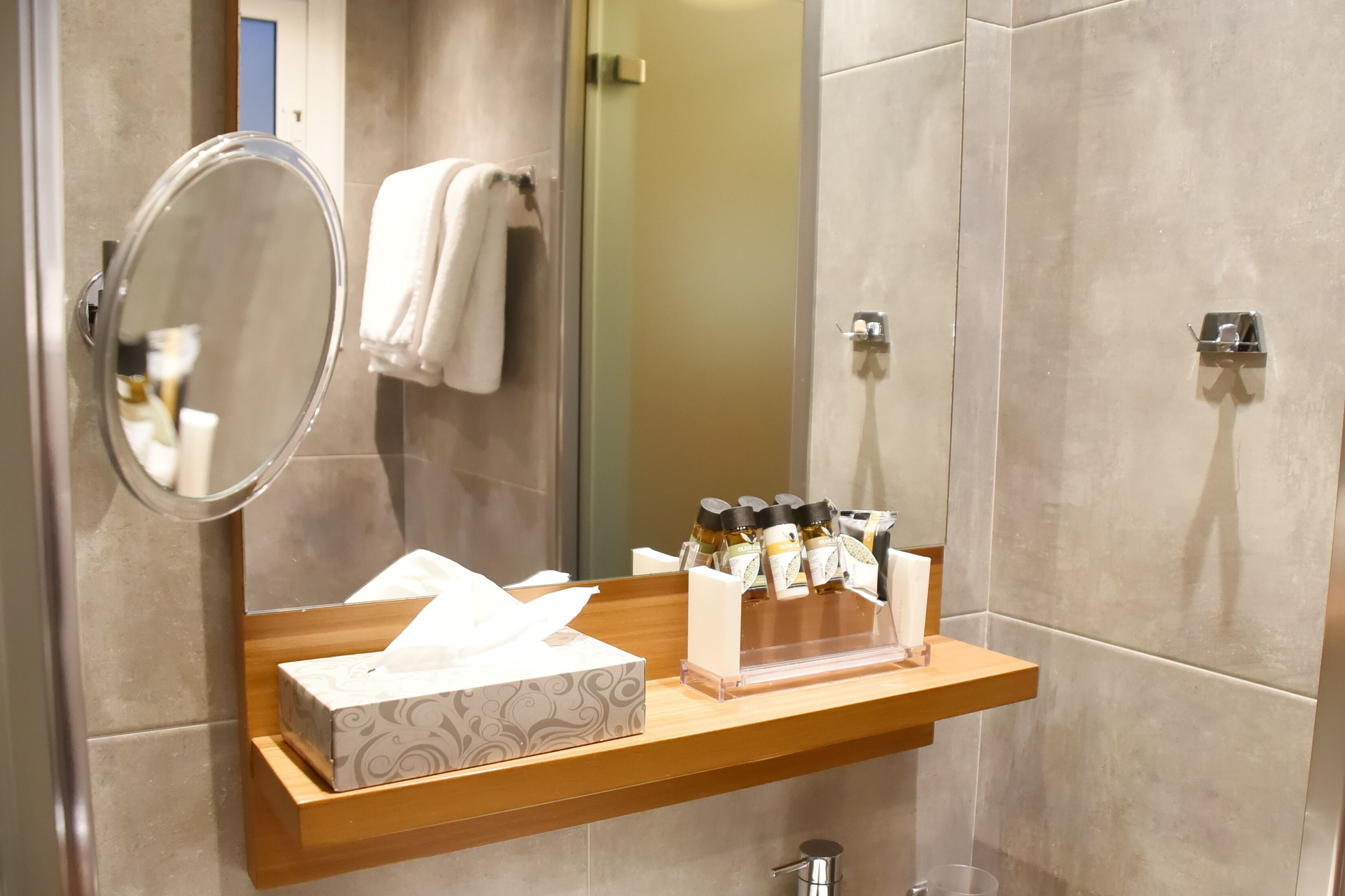 shower, free toiletries, hair dryer, dressing gowns