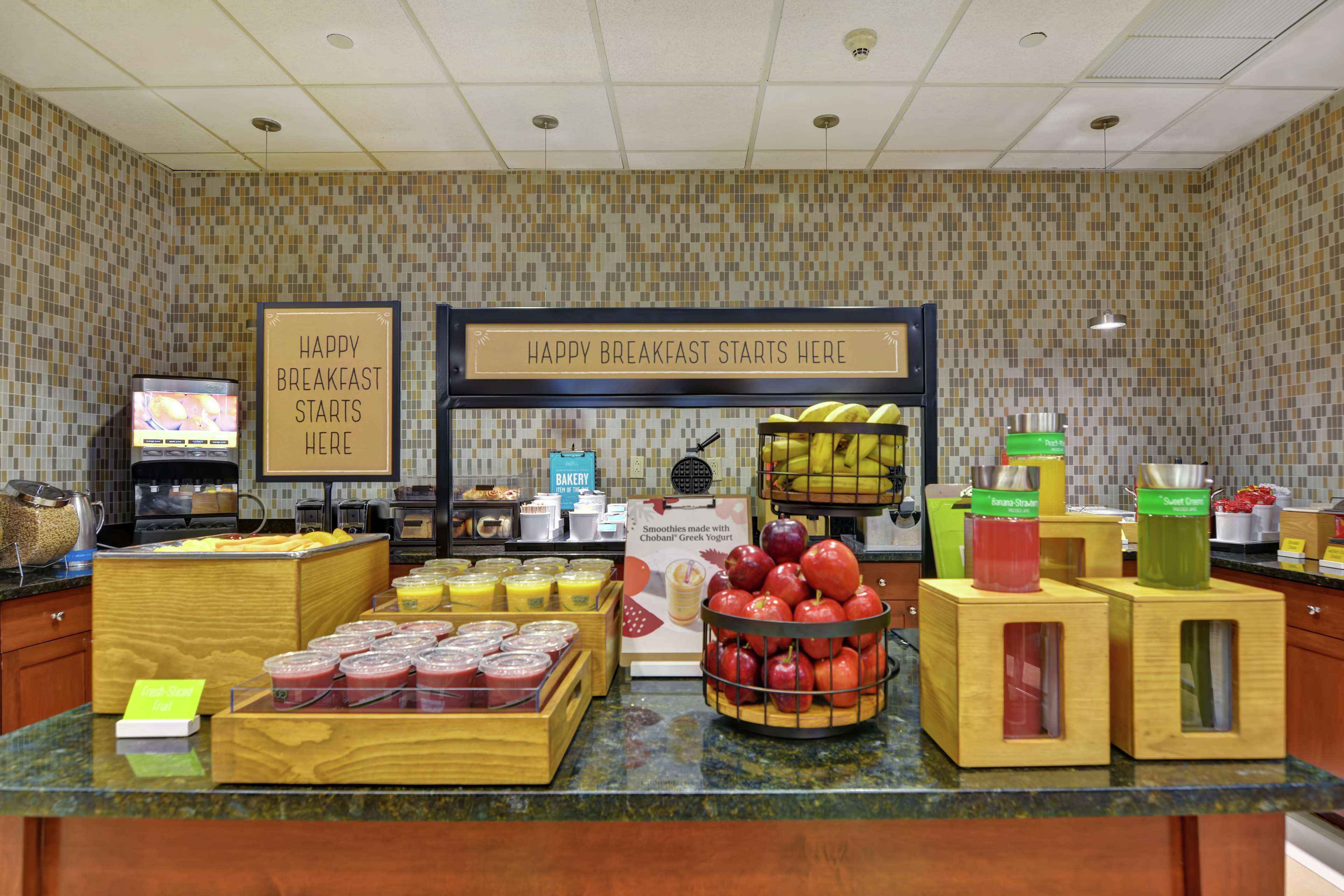 Free daily buffet breakfast