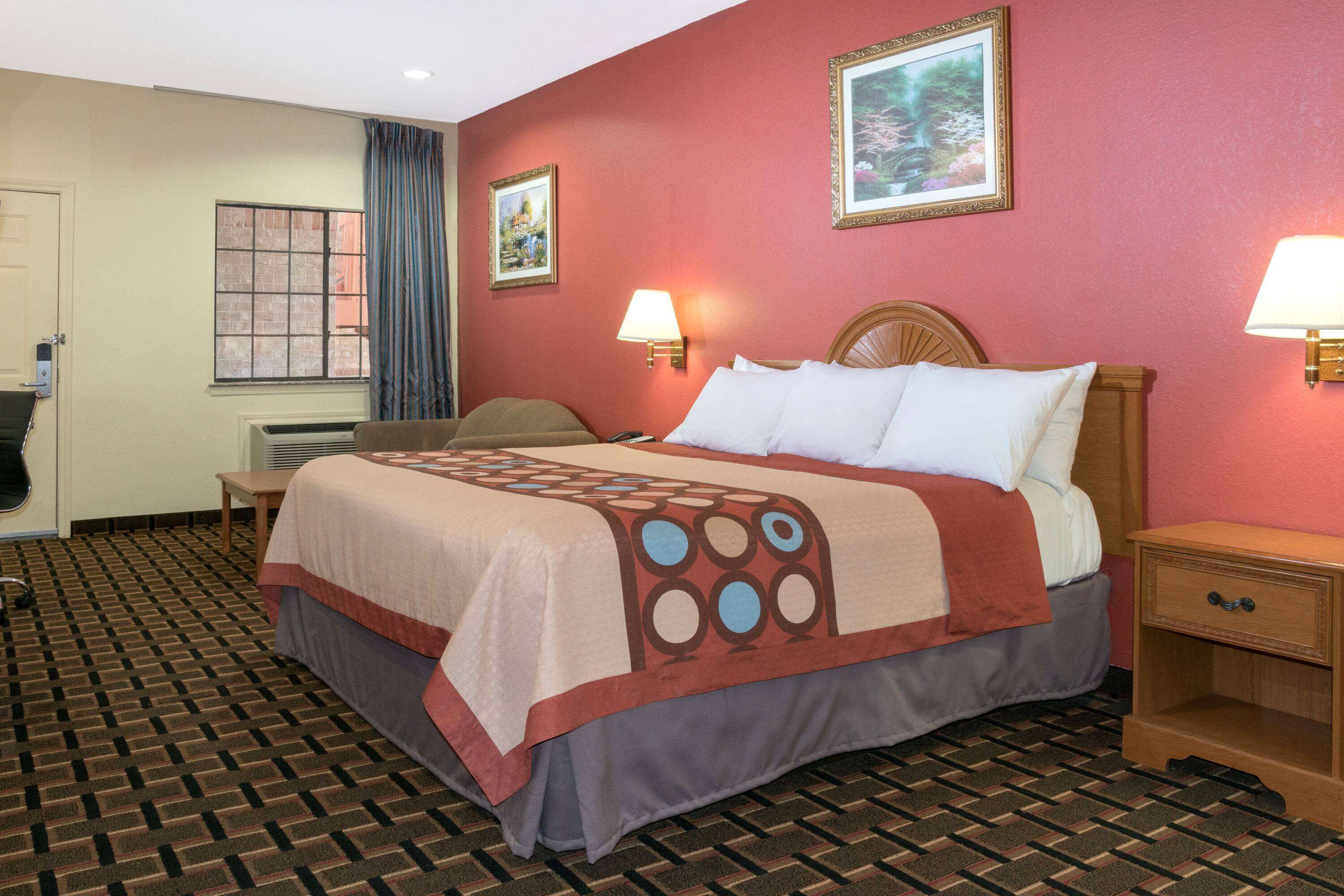 desk, blackout curtains, iron/ironing board, free wifi