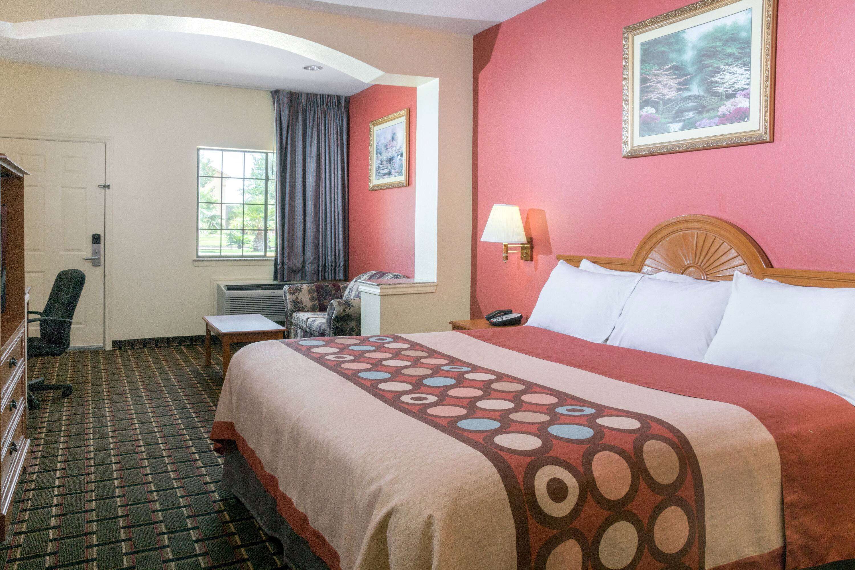 desk, blackout curtains, iron/ironing board, free wifi