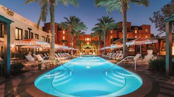 Outdoor pool, open 8 AM to 9:00 PM, cabanas (surcharge), pool umbrellas