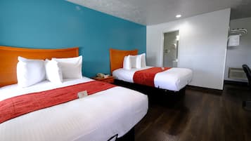 Standard Room, 2 Double Beds, Non Smoking | 1 bedroom, in-room safe, desk, iron/ironing board