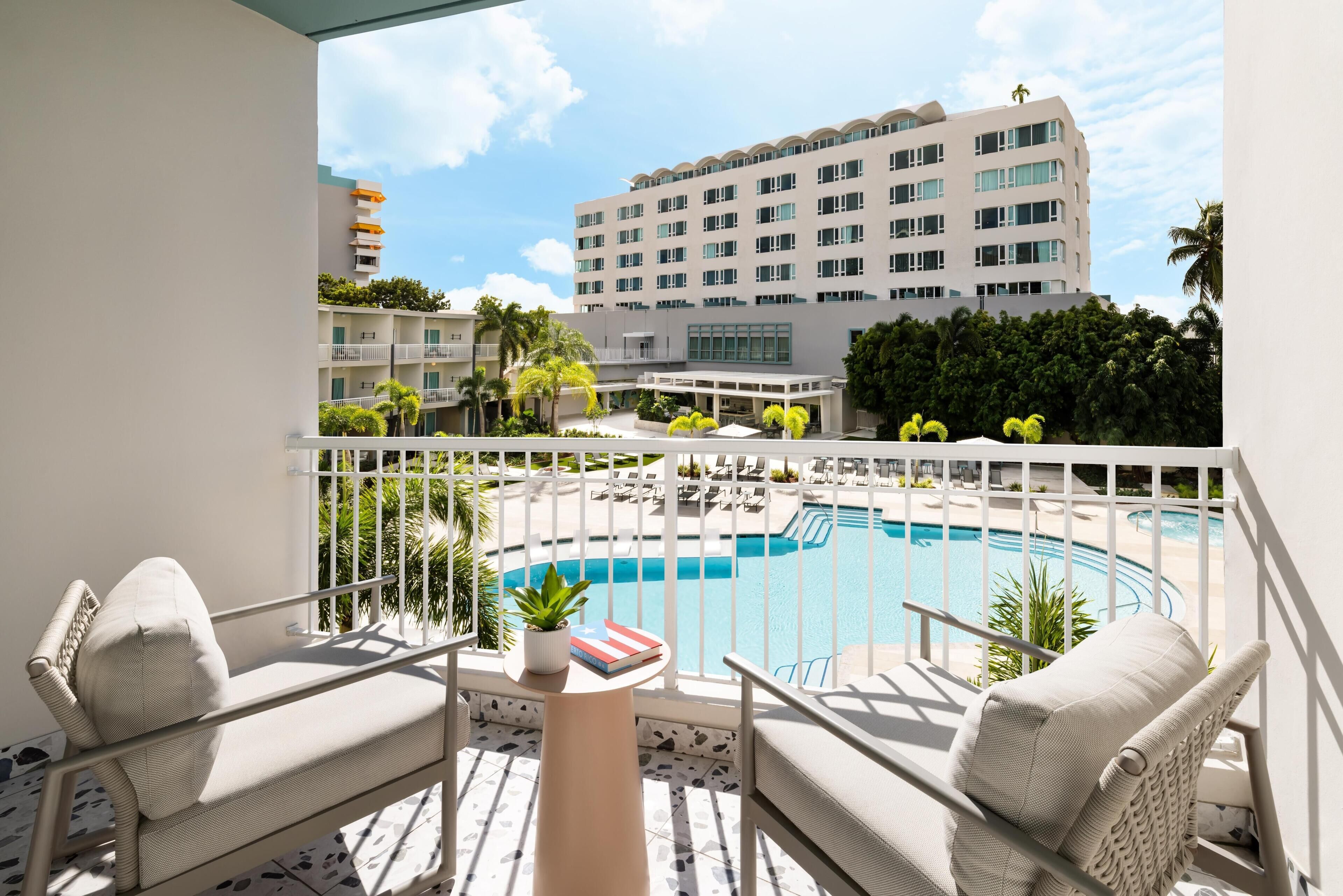 Room, 2 Queen Beds, Balcony | Pool